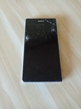 Smartphone Sony Xperia Z1 con schermo rotto e senza sistema operativo