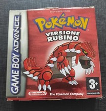 Pokémon Versione Rubino  ITA Originale Nintendo GBA Custodia, gioco e libretto