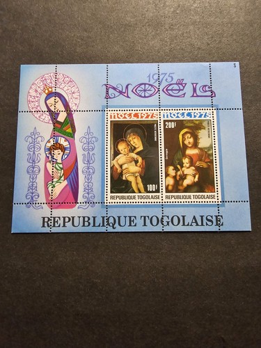 Francobollo togo natale - togo, quadro