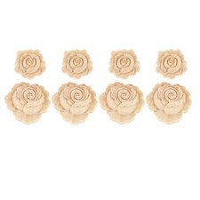 4 x applique in legno naturale