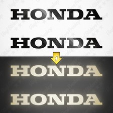 2 Adesivi HONDA 15 cm NERO