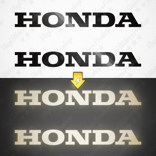 Adesivi honda cm nero - honda, 15