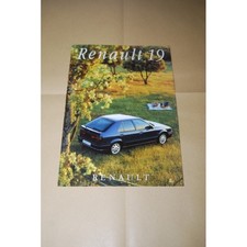 PROSPEKT BROCHURE DEPLIANT RENAULT 19 ITALIANO 3 PAG. 1996