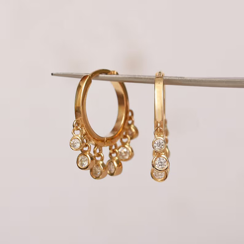 Orecchini goccia huggie - goccia,