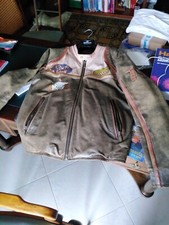 Giubbotto pelle moto vintage