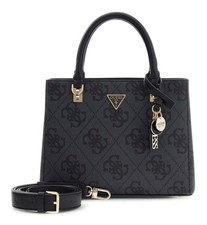 GUESS borsetta Noelle II Multi Compartment Satchel S Coal Logo