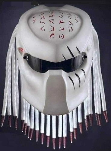 Casco moto predator white - casco,