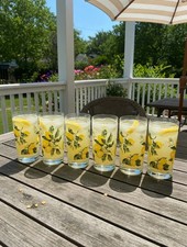 Set vintage di 6 bicchieri al