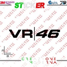 ADESIVO STICKER LOGO VALENTINO ROSSI 46 MISURE PERSONALIZZATE