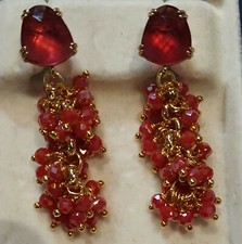 orecchini donna rosso
