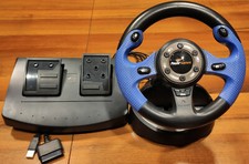 VOLANTE POWER GAMES MEGA RACE 8 PER PS 2- PC MOD. MF-101 USATO