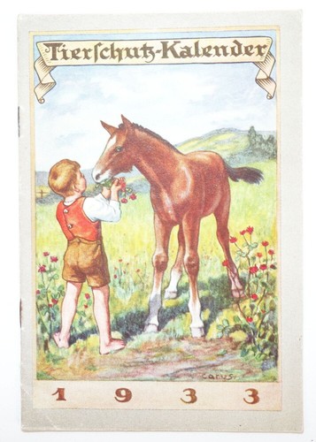 Tierschutz kalender 1933 - tierschutz,