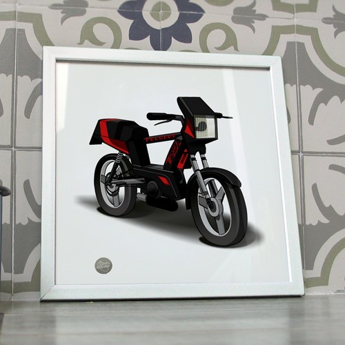Poster mobylette peugeot - peugeot, 103