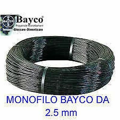 Monofilo bayco 5mm nero - da, 2.5mm