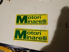 LOTTO 2 VECCHI ADESIVI MOTORI MINARELLI