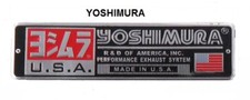 ADESIVO SCARICO YOSHIMURA ALLUMINIO 3D RESISTENTE AL CALORE 200°
