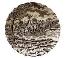 Brown Transferware Myott Royal