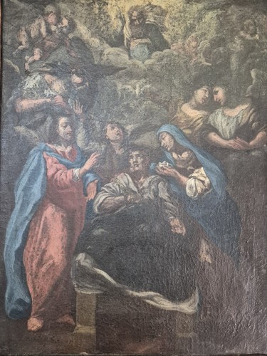 Dipinto xviii sec olio su - dipinto, sec.