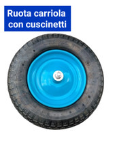 RUOTA PER CARRIOLA PNEUMATICA  MODELLO VESPA  CARRIOLE ASSE CORTO