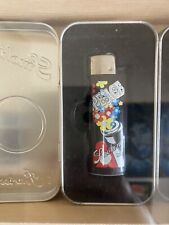 Accendino Smoking Rarissimo Peace & Love In Scatola Alluminio