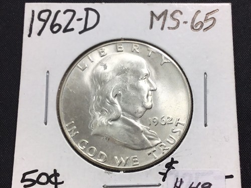 1962 franklin mezzo dollaro - 1962-d,