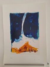 Mario Schifano ,opera Grafica Su Cartoncino