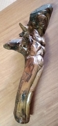 Scultura lignea vintage anni - scultura,
