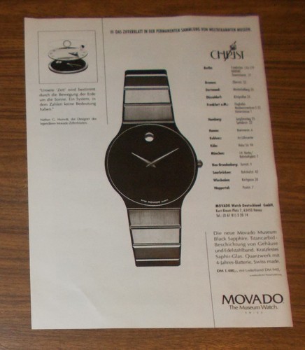 Raro orologio pubblicitario