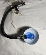 Lampada Alluminio Cromata Design da tavolo Vintage Anni 60 FormaTonda pieghevole