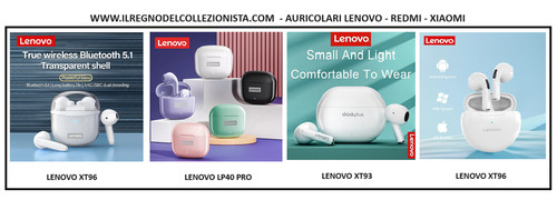 Auricolari lenovo vari modelli - auricolari,