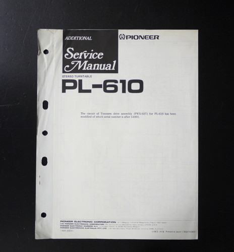 Originale pioneer 610 - originale, pl-610