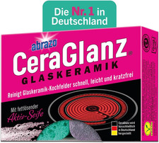 Spugna per Vetroceramica - 2 Detergenti per Piani Cottura in Ceramica, Detergent