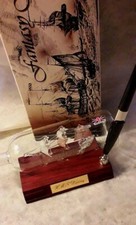 OFFERTA LIMITATA-NAVE VETRO SOFFIATO in BOTTIGLIA-DISCOVERY-Portapenne-Vintage