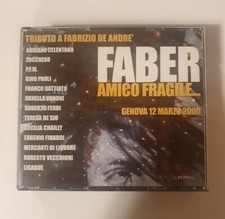 FABER AMICO FRAGILE … Tributo a Fabrizio de Andre  Genova 12/03/2000 Box 2 CD 