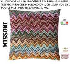 MISSONI cuscino  cm. 40 X 40