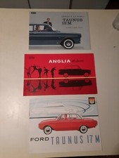 Ford Anglia,taunus 12m,taunus 17m Brochure 