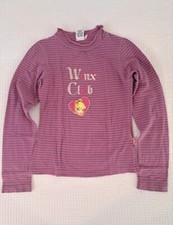 Maglia t-shirt maniche lunghe a righe top bimba bambina Winx 7 / 8 anni