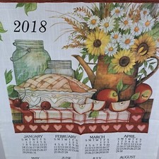 Calendario 2018 asciugamano