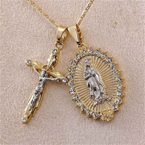 Collana donna uomo crocifisso