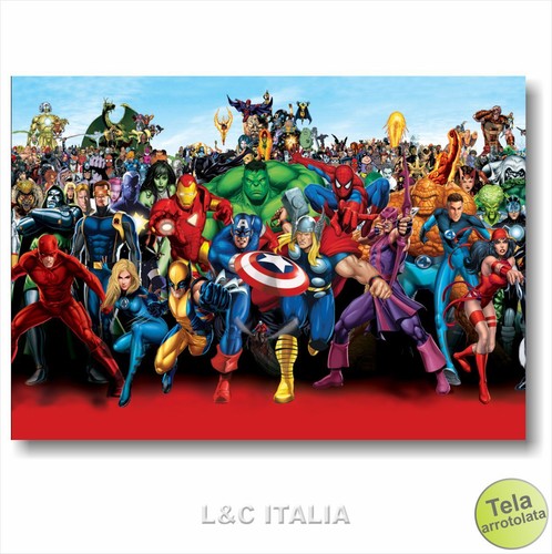 Marvel stampa tela cartoni - stampa,