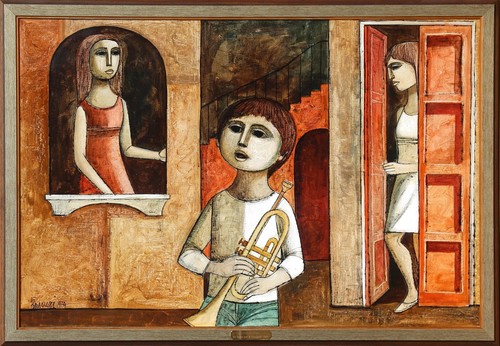 Lucio ranucci trumpeter olio - ranucci,, trumpeter,