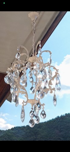 Lampadario vintage rinnovato - lampadario,