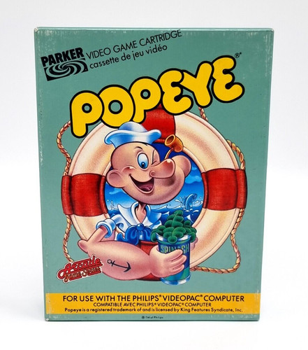 Popeye philips videopac parker - videopac,
