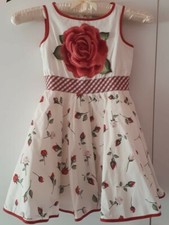 Vestito Abito bambina MONNALISA 4 anni rose * Occasione * Primavera Estate