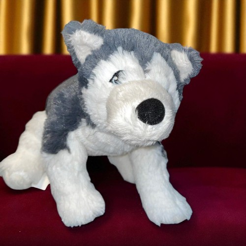 Peluche cane husky grigio - peluche, 10"