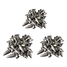 50 pezzi di piombini a forma di proiettile per la pesca in mare per la pesca di