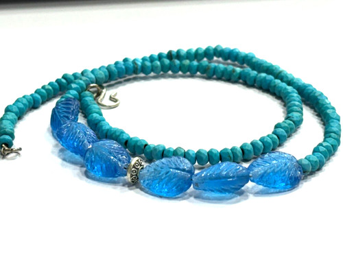 Collana topazio blu quarzo - collana,