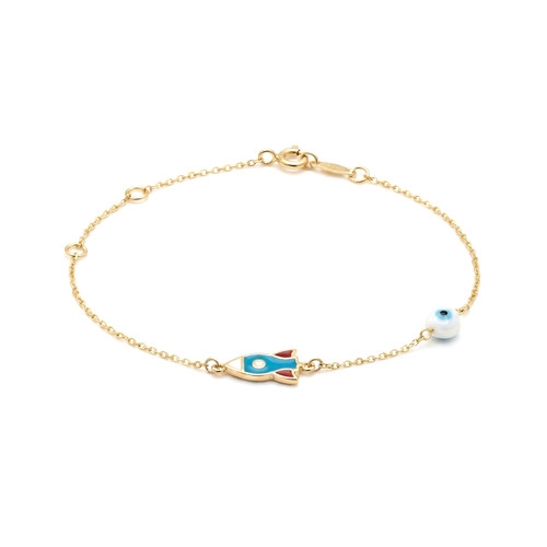 Bracciale smaltato oro - , 9