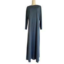 Maxi abito blu ardesia vintage