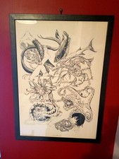 CREPAX VALENTINA POSTER MILANO LIBRI EDIZIONI  INCORNICIATO PRIMA EDIZIONE RARO